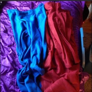 Snuggie blankets red and blue
